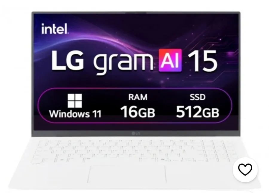 LG전자 2026 그램 AI 15 코어 Ultra5에센스 화이트