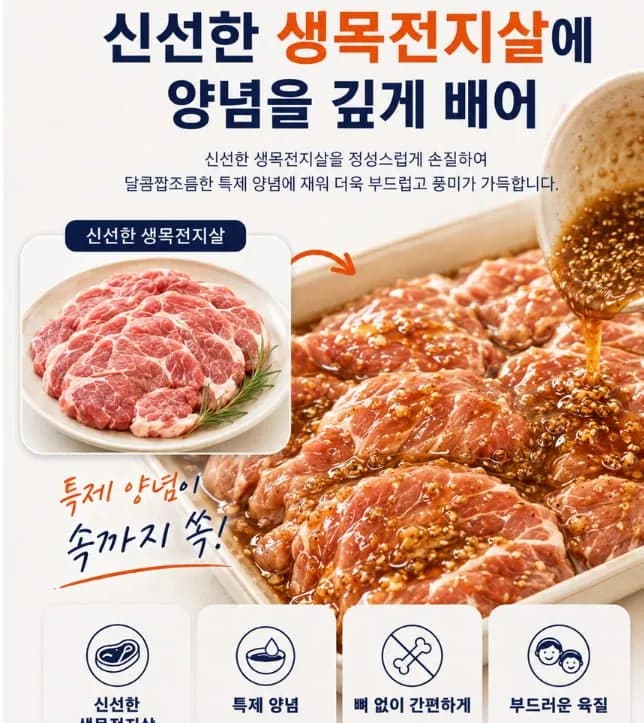 ([지마켓]수제 칼집갈비양념구이 1,5kg+1.5kg