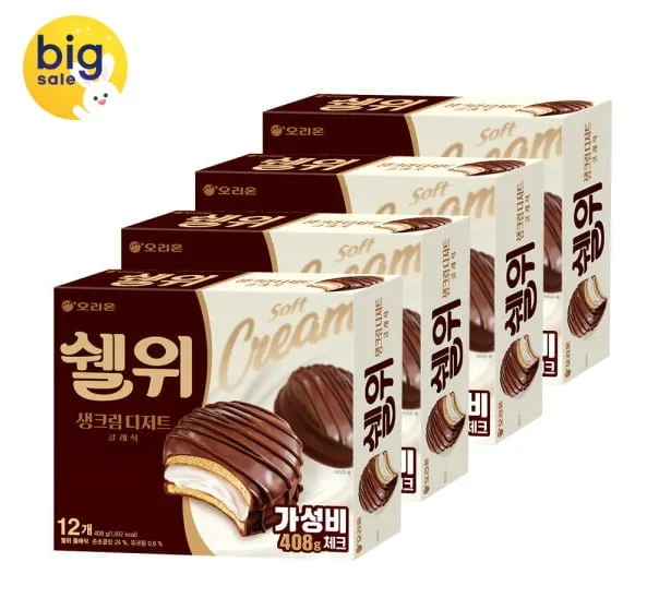 오리온 쉘위 클래식 408g 4박스