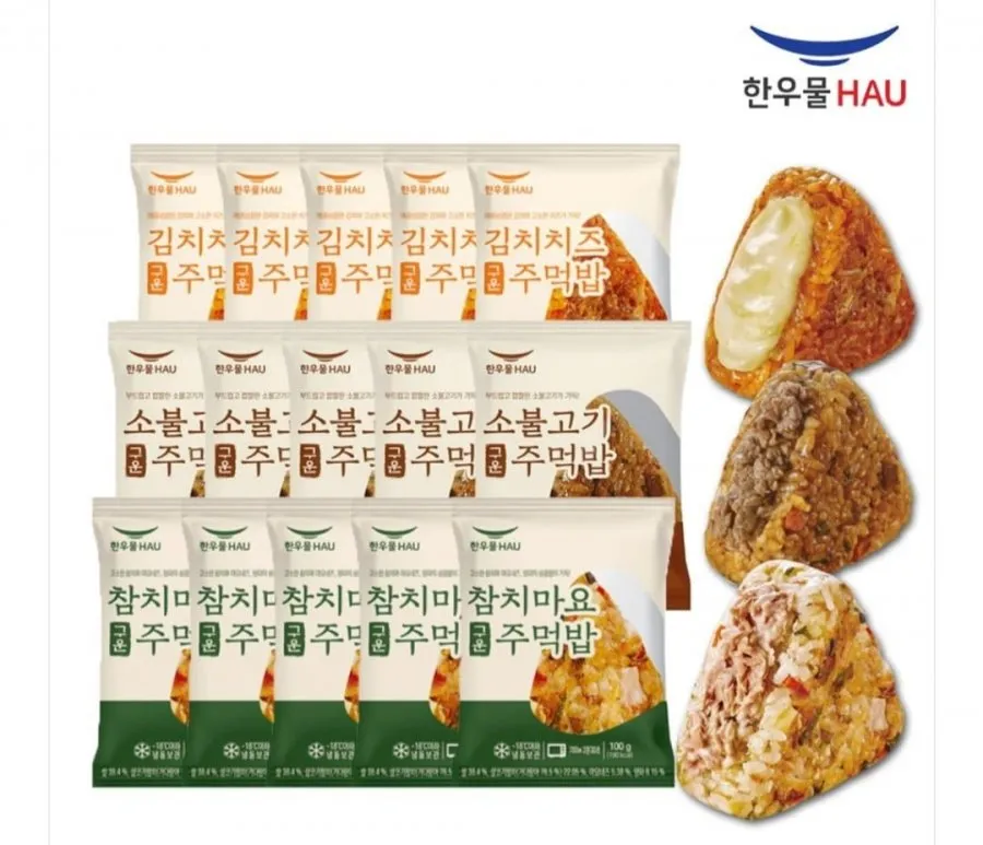 한우물 감탄한끼 구운주먹밥 총 15봉