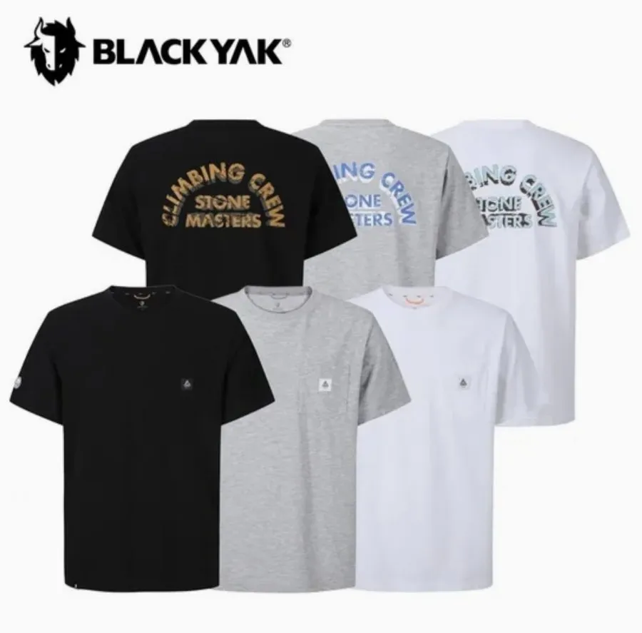 블랙야크 데일리 클라이밍 레터링 반팔티