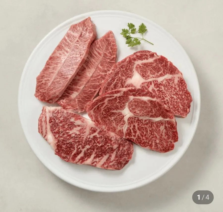 1++ 무항생제 한우 등심200g
