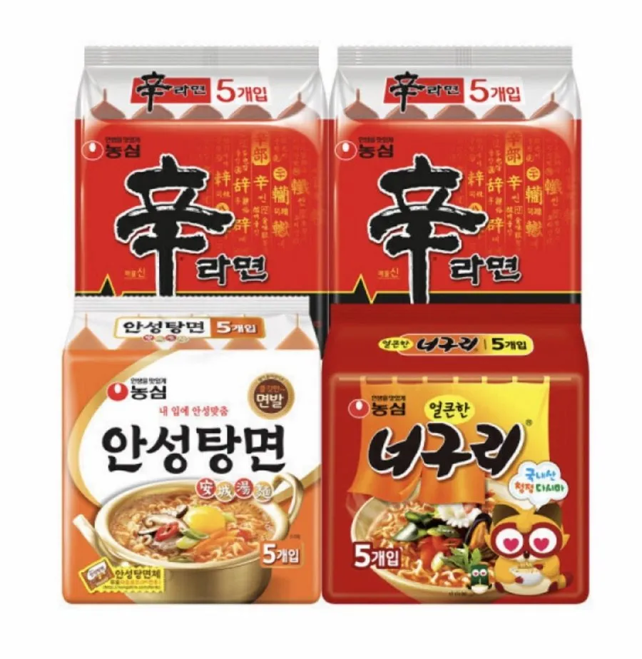 신라면10+안성탕면5+너구리5