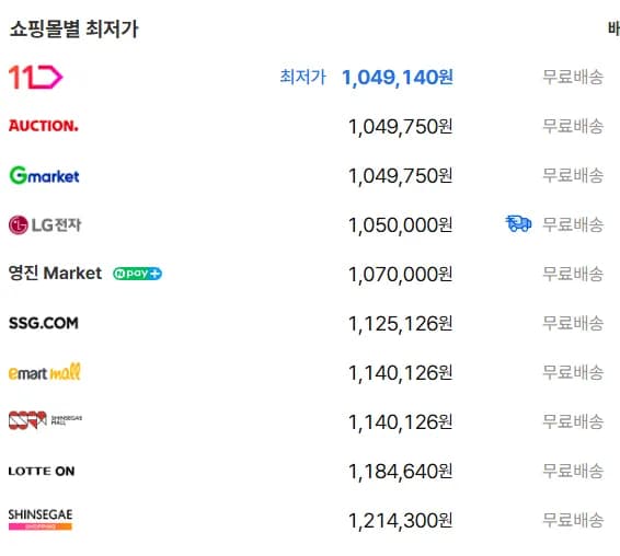 LG 트롬 24kg 드럼세탁기