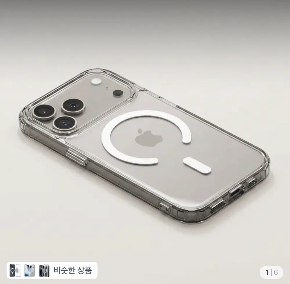 신지모루 M-에어클로 클리어 케이스 갤럭시·아이폰용