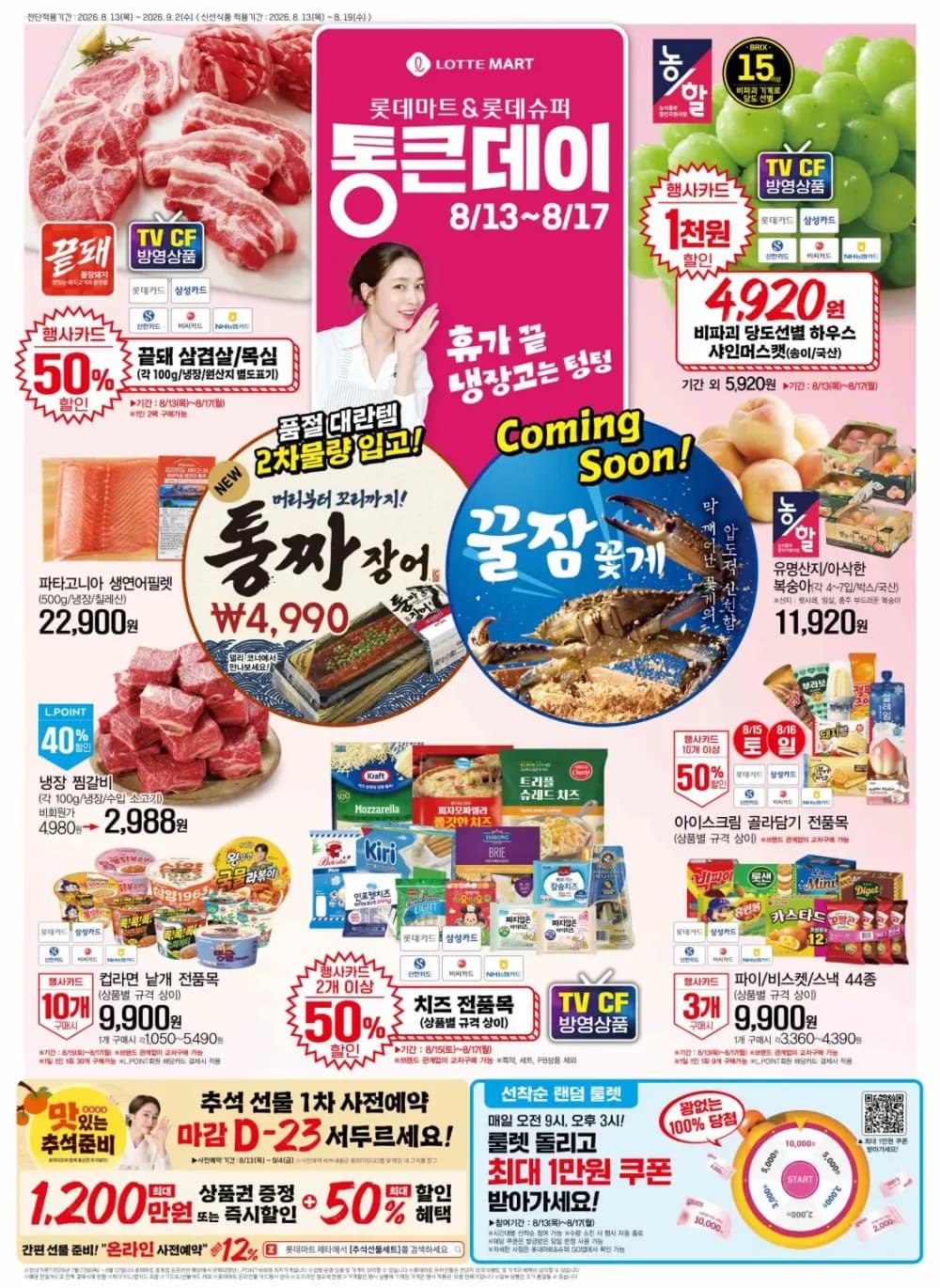 롯데마트 통큰데이 8/13 ~ 8/17