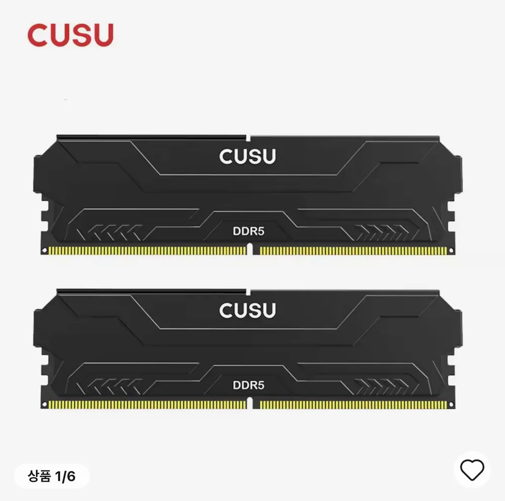 CUSU DDR5-6000MHz CL38 32GB 단일램