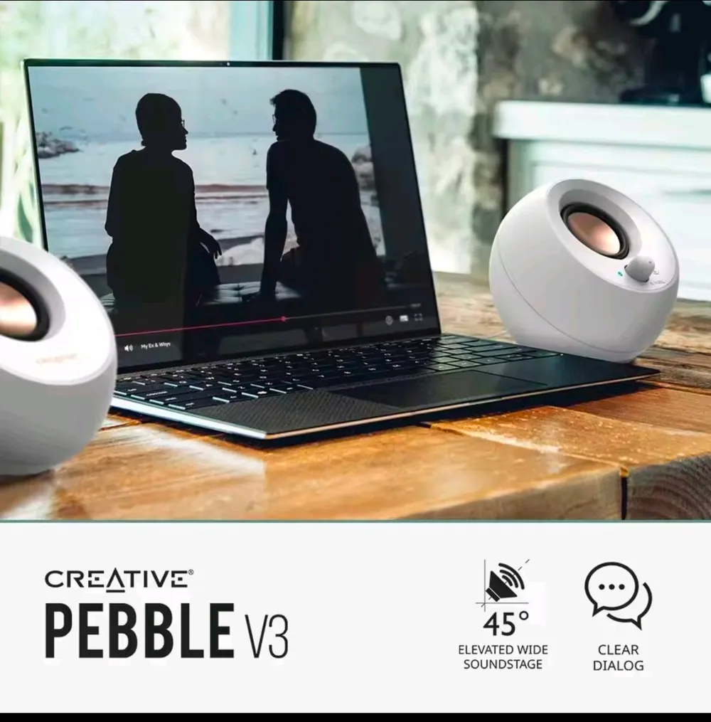 Creative PEBBLE V3 (화이트) 블루투스 스피커