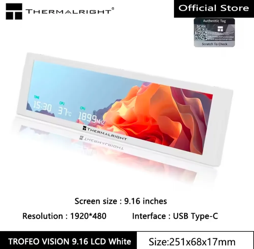 Thermalright TROFEO VISION IPS LCD 디스플레이, 9.16인치