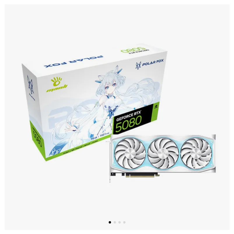 MANLI 지포스 RTX 5080 Polar Fox V2 신버전 OC 16GB 인텍앤컴...