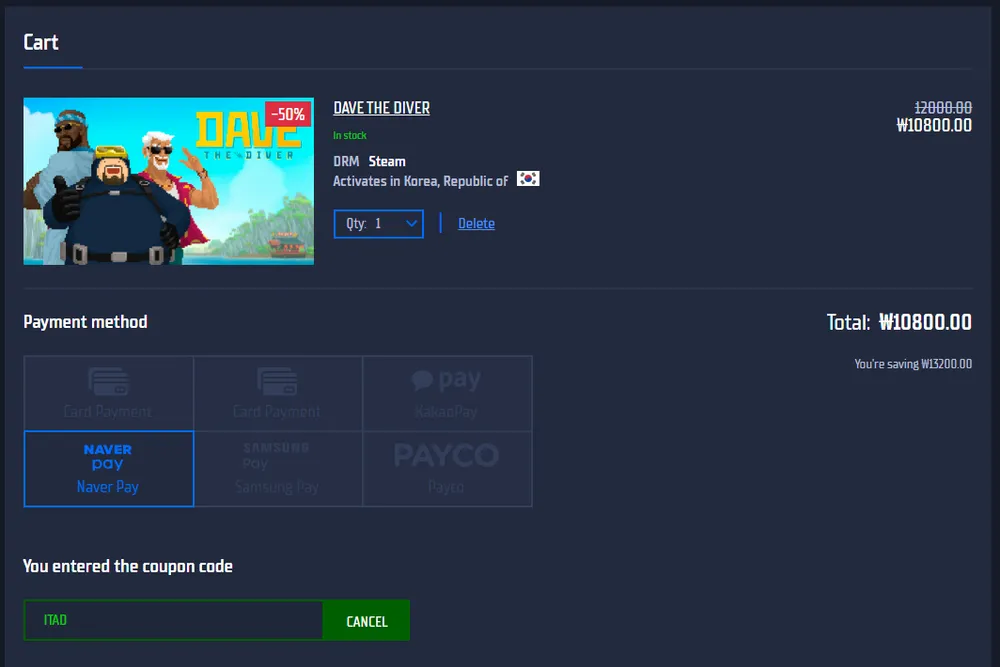 데이브 더 다이브 DAVE THE DIVER -55%
