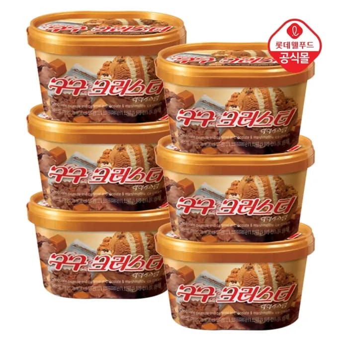 롯데 구구 크러스터 660ml x 6통