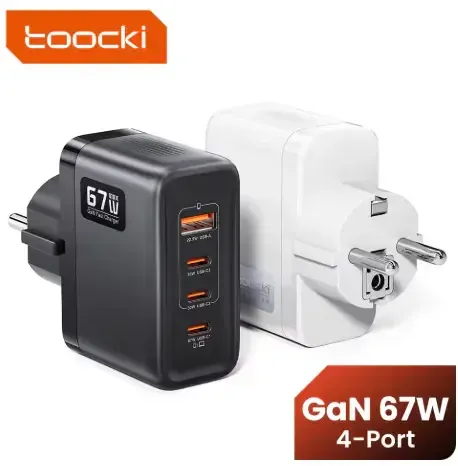 TOOCKI GaN PPS PD3 67W 접지 4포트 멀티충전기