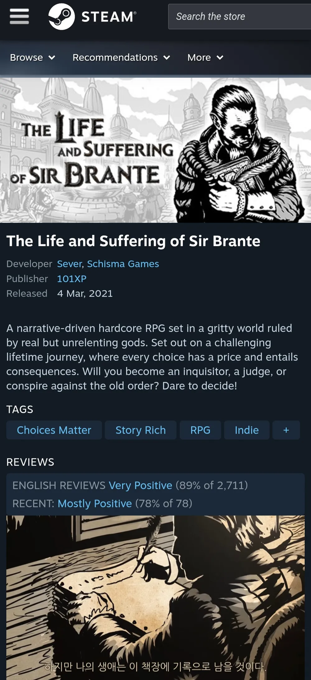 The Life and Suffering of Sir Brante