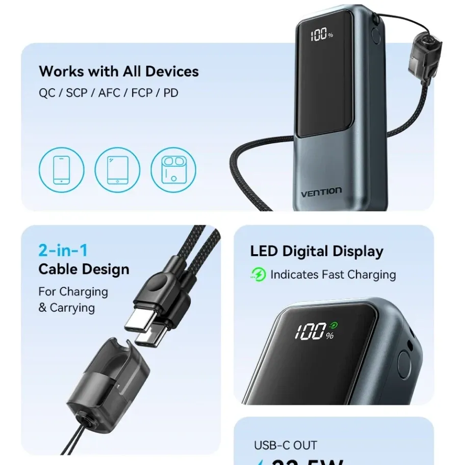 벤션 보조배터리 10000mAh,
