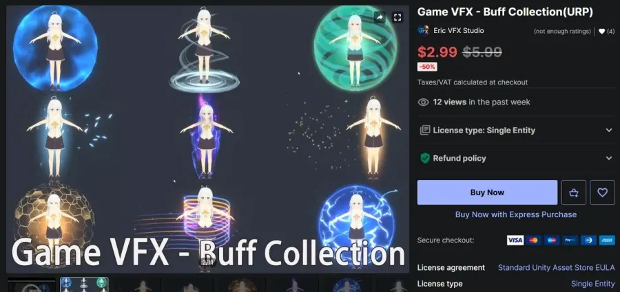 (무료) Game VFX - Buff Collection