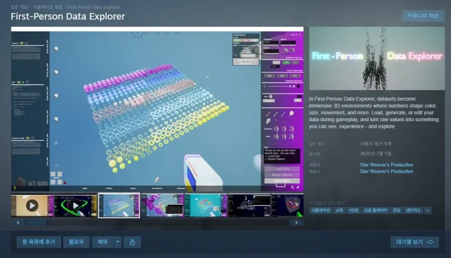 First-Person Data Explorer