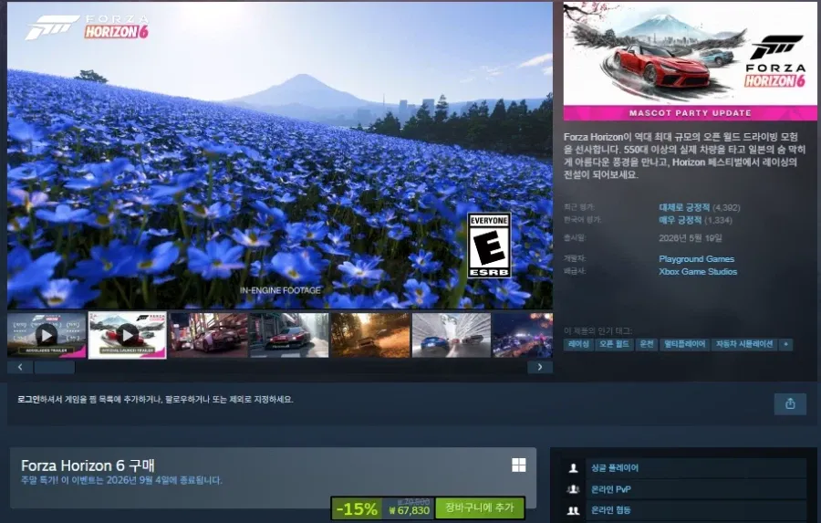 Forza Horizon 6 할인