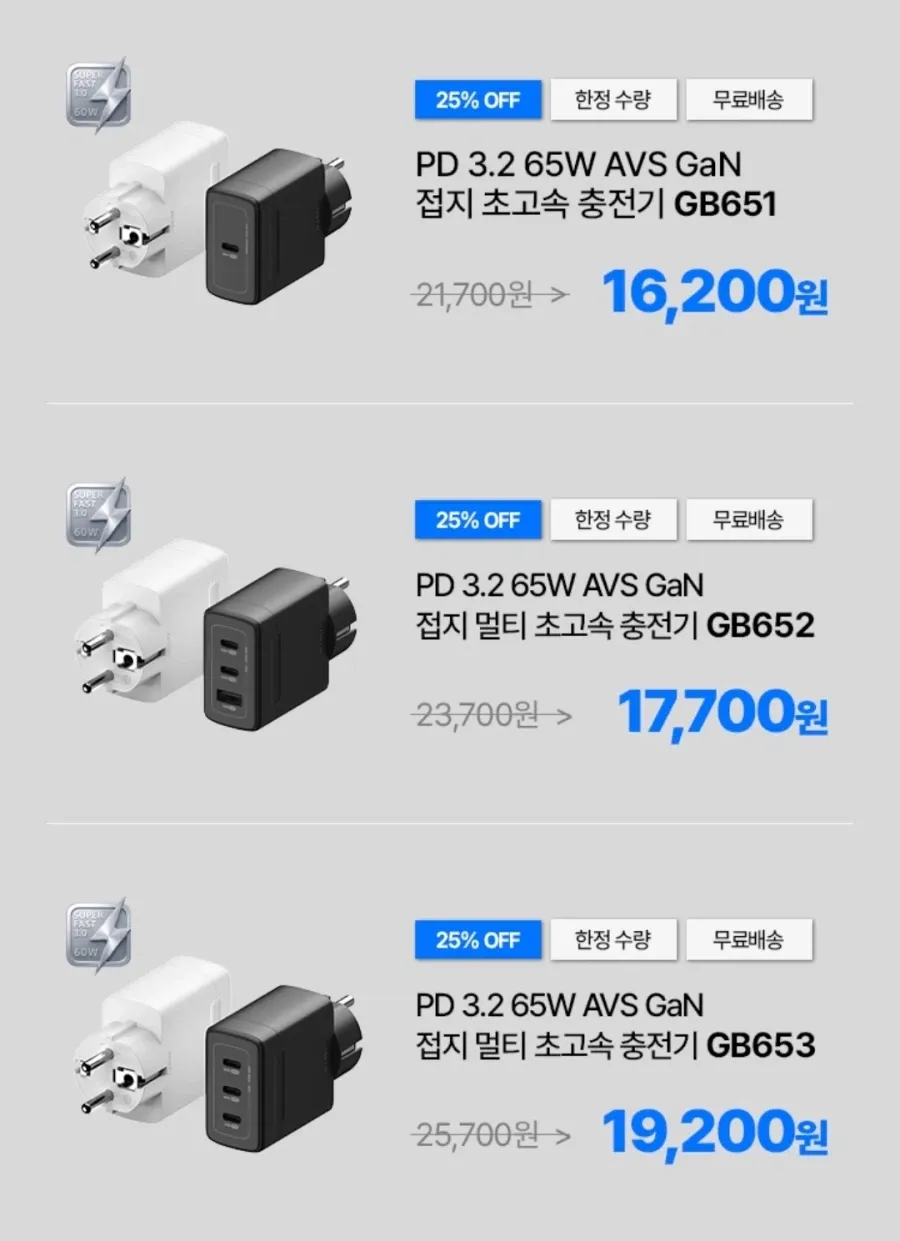 아트뮤 65W 충전기 할인