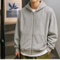 베이스-오버핏후드집업 남녀공용 후드집업
