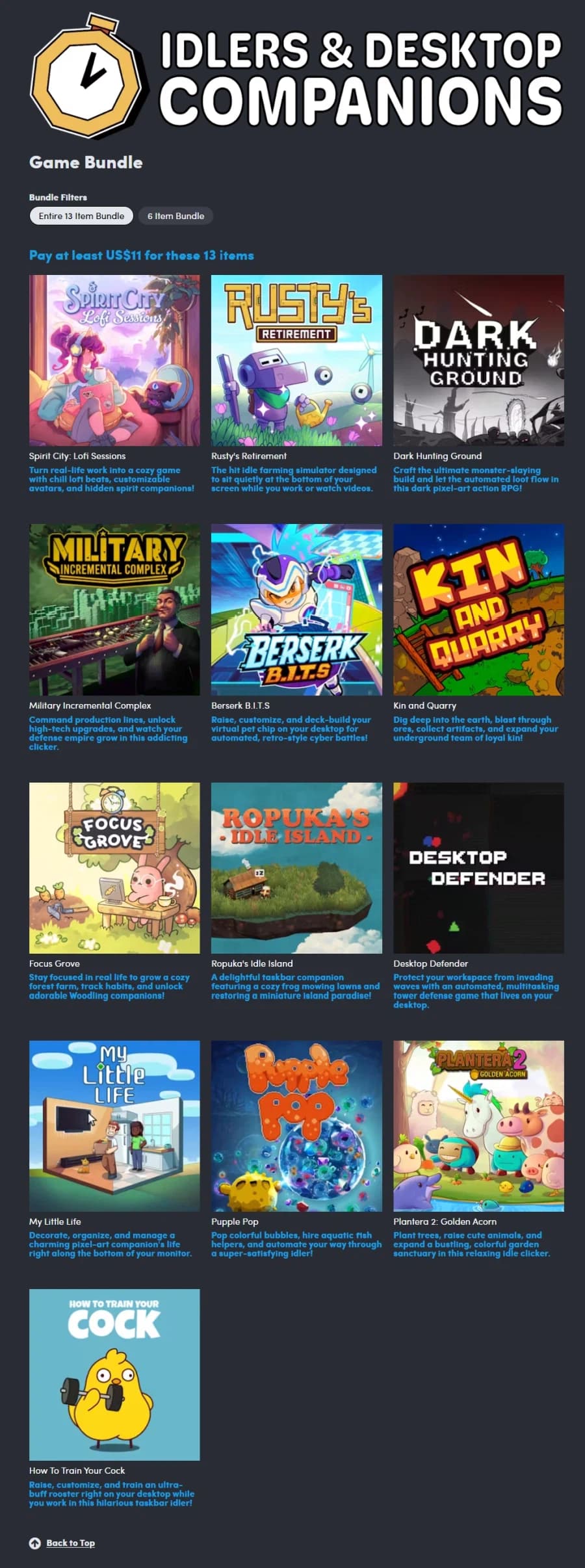 Idlers & Desktop Companions Bundle