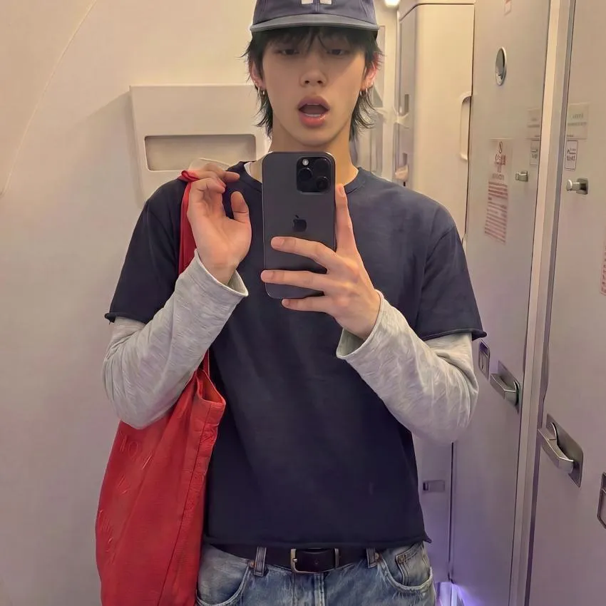 브렌슨 슬럽 오프 컷 레이어드 롱슬리브