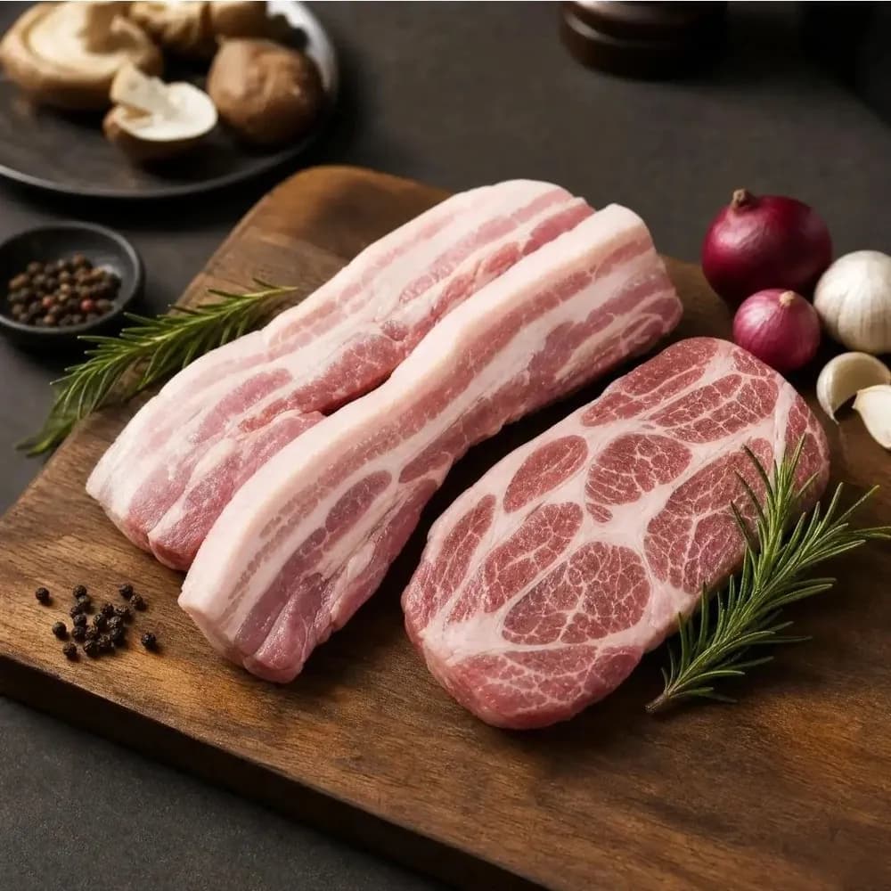 (농할) 국내산 냉장 삼겹살,오겹살,목살 1.2kg