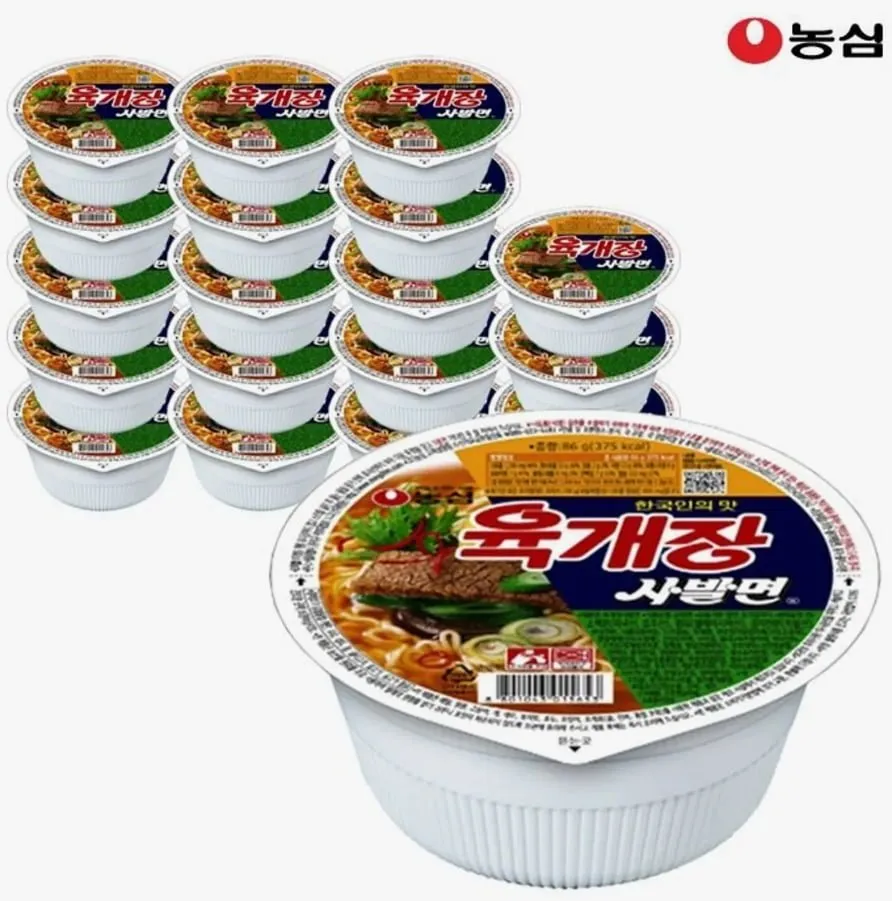 농심 육개장사발면 86g x 24개