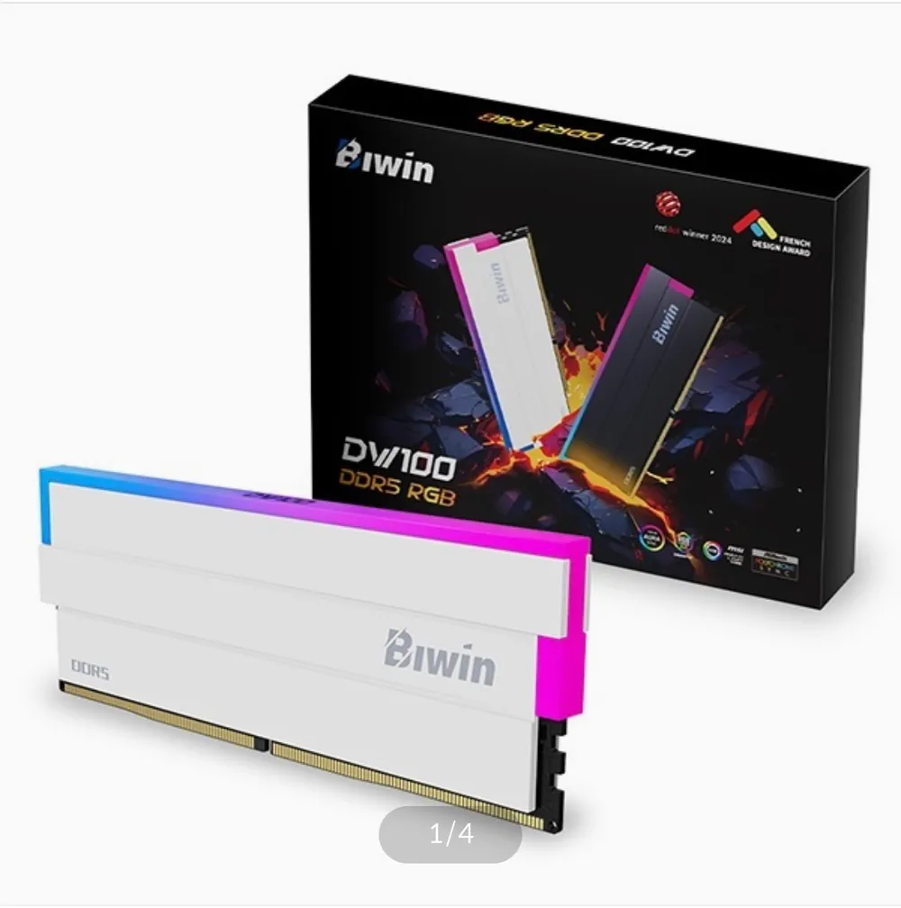 BIWIN DDR5-6000 48GB(24GBX2) CL28 DW100 RGB 코잇 (신한...